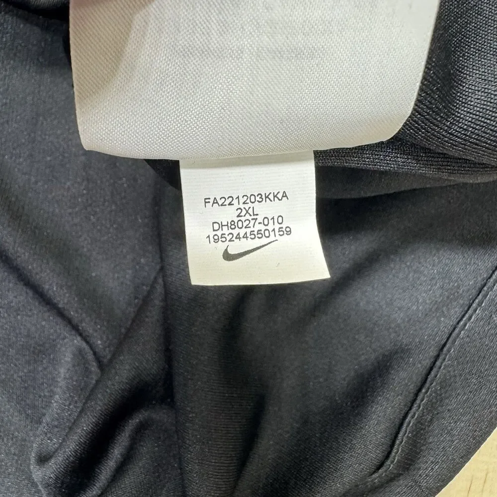 NEW Nike Dri-FIT Soccer Referee Jersey Shirt SLIM Fit Black 2XL Mens DH8027-010 - Picture 10 of 14